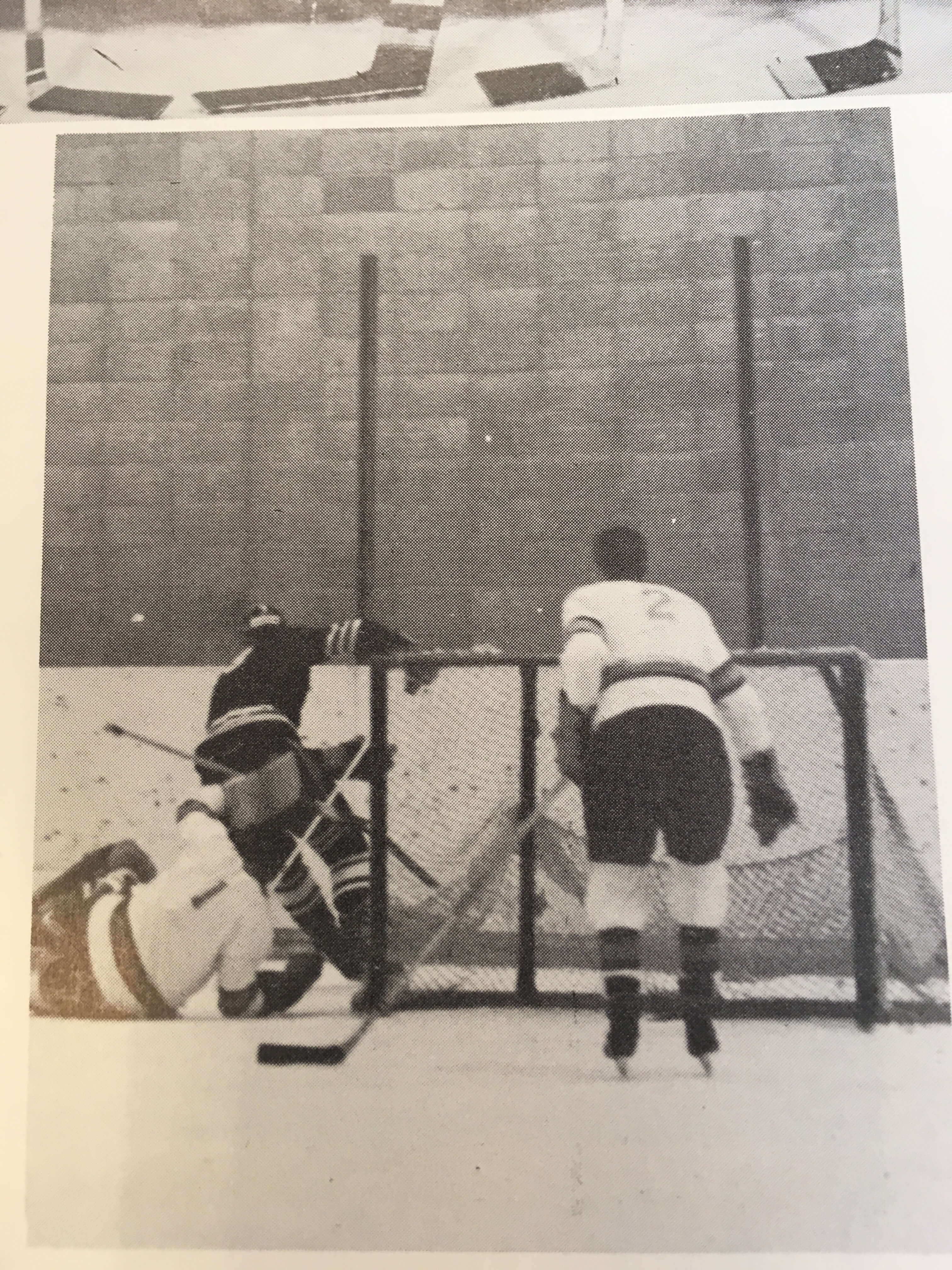 "Making a save" - Van Winkle (#1, Goalie) 1960-1961 Game