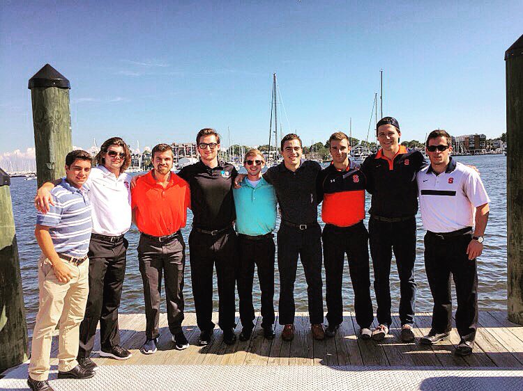 "Off Ice Reunion" Ketchabaw and the 2015-2016 boys (L-R: ??)