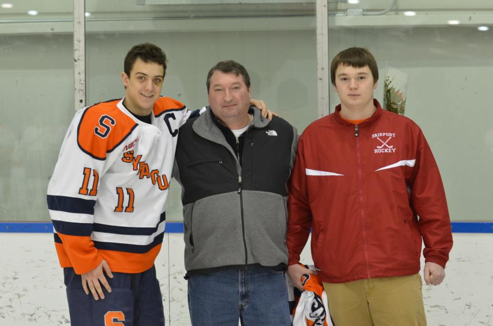 2012-2013 Senior Night - Capt Wes Rene #11 and ?, ? in memory of Richie Carlston